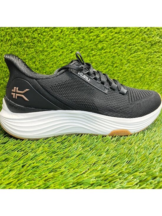 ATOM 2 Women Kuru Atom 2 Womens Size 9D Black White Athletic Running Walking Shoes Sneakers